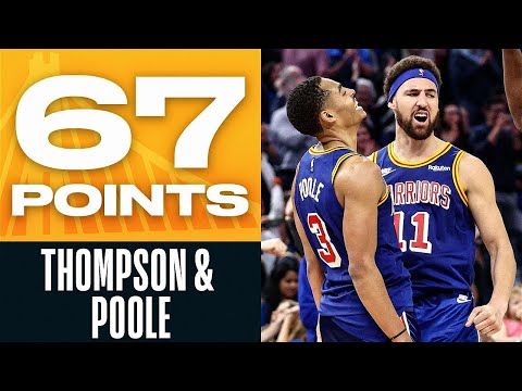 Klay Thompson et Jordan Poole enregistrent 67 points dans le comeback des Warriors face au Jazz