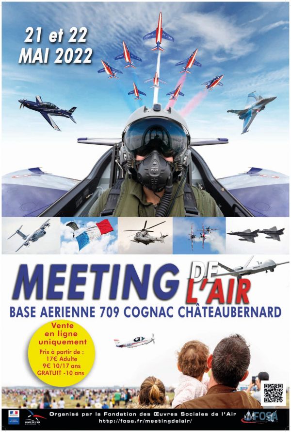 Evénement. Meeting de la base aérienne 709 de Cognac-Chateaubernard