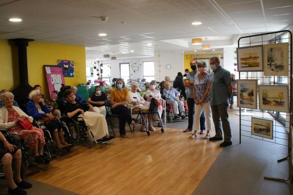 Monein : l'art s'invite à l'Ehpad La Roussane