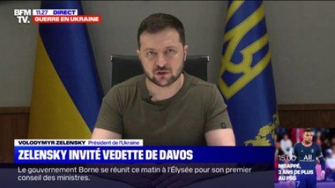 "La Russie est devenue un État de crimes de guerre": Zelensky prend la parole au Forum de Davos