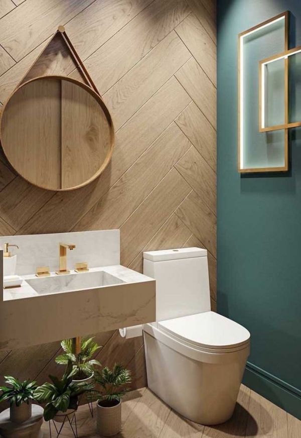 Les 60 plus belles décorations de petites salles de bain et toilettes