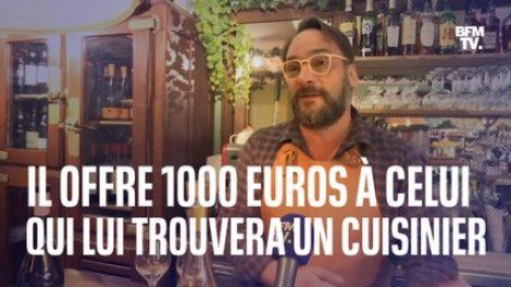 Ce patron d'un restaurant italien offre 1000 euros à celui ou celle qui lui trouvera un cuisinier