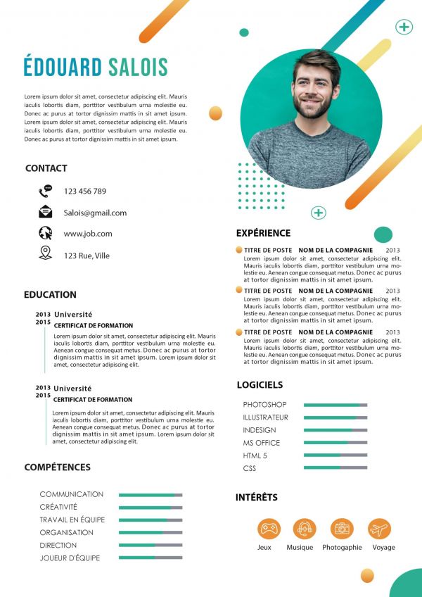 CV Moderne À Remplir Avec Word - Emploi et Formation
