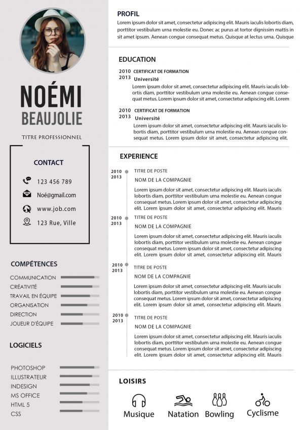CV Simple À Télécharger Pour Word - Emploi et Formation