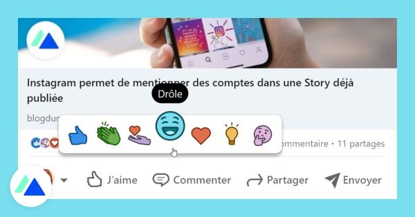 LinkedIn lance enfin l'emoji Drôle pour réagir aux posts