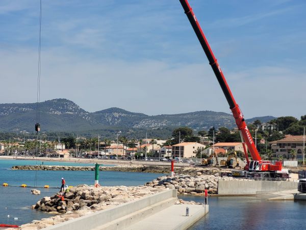 Les bateaux vont pouvoir retrouver les 71 anneaux du port Méditerranée à Six-Fours