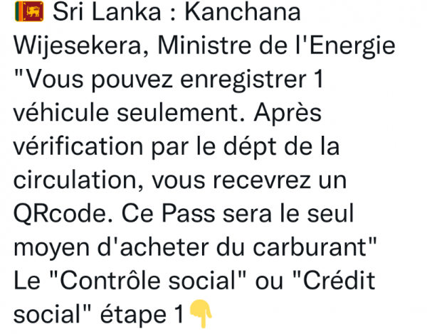 Essence au Sri Lanka: la dystopie s'installe avec plus de précisions