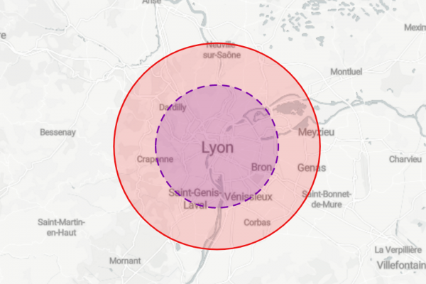 Une carte pour visualiser la taille des feux de forêt par rapport à votre ville