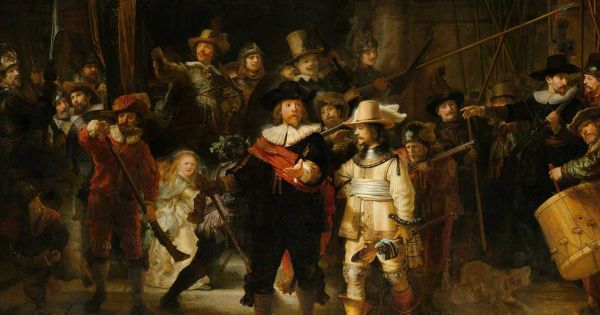 Chef-d'œuvre de la peinture : La Ronde de nuit de Rembrandt