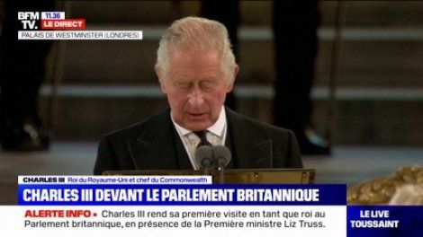 Charles III: "Je sens le poids de l'histoire et les traditions vitales du Parlement"
