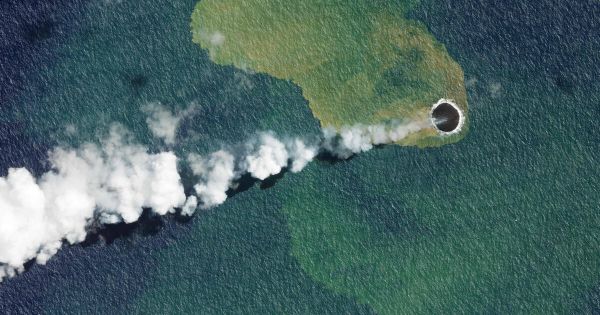 Une nouvelle île prend forme dans le Pacifique