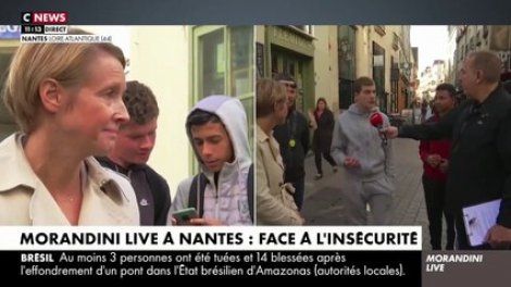 "Morandini Live" à Nantes - Adrien, star des réseaux sociaux cet après-midi après avoir interpellé une sénatrice en direct et lui avoir lancé: "Moi, j'ai voté Zemmour!" - VIDEO