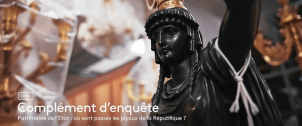 D'après un inventaire inédit, « Complément d’enquête » révèle que 42% des pièces du mobilier national ont été volées !