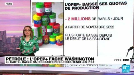 Pétrole : l'OPEP+ baisse ses quotas de production et fâche Washington