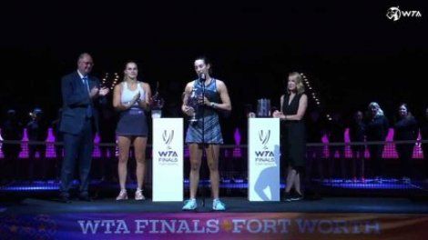 WTA Finals - Fort Worth 2022 - Caroline Garcia wins the Masters : "I think of all those I have met on my journey and who have helped me to become a better person and a better player"