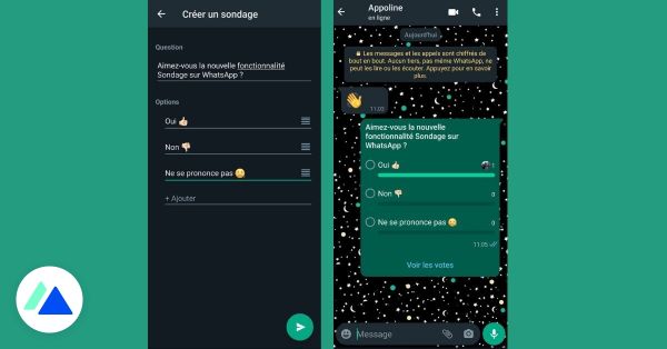 WhatsApp : comment créer un sondage dans un groupe