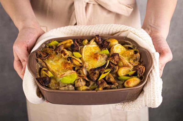 Gnocchi et raclette gratinée, le très bon dîner sans viande