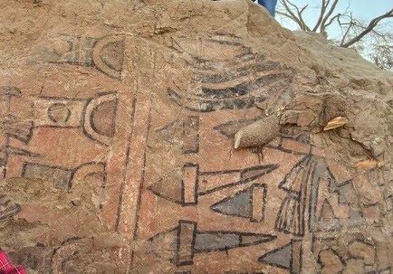 Une ancienne peinture murale redécouverte dans le nord du
Pérou après plus d'un siècle