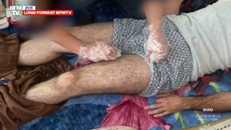 Baram a été touché par 200 balles de plomb lors d'une manifestation dans le Kurdistan iranien