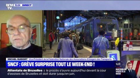 Grève à la SNCF: "Comme d'habitude on choisit un week-end" selon ce représentant des usagers des transports