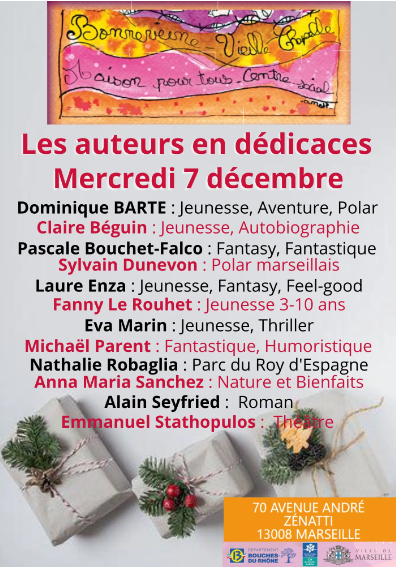 Marché de Noël littéraire au centre social de Bonneveine à Marseille