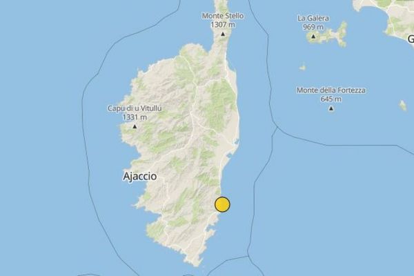 Un séisme de magnitude 2.8 enregistré dans l'Extrême-Sud de la Corse