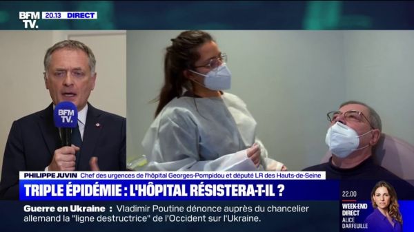 Philippe Juvin, chef des urgences à l'hôpital Georges-Pompidou: "Il est temps d'avoir une vision à long terme" pour reconstruire l'hôpital