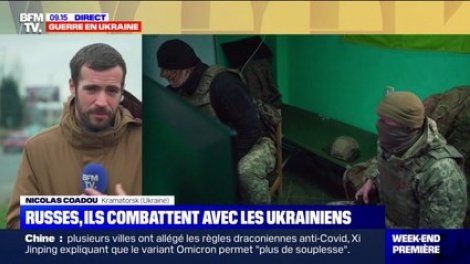 Les reporters de BFMTV dans le Donbass ont rencontré des Russes qui combattent aux côtés des Ukrainiens