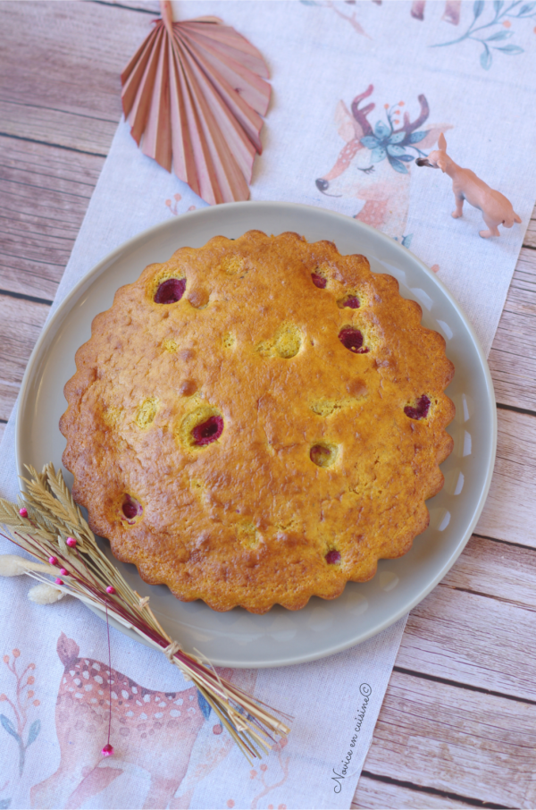Moelleux vanille et framboises