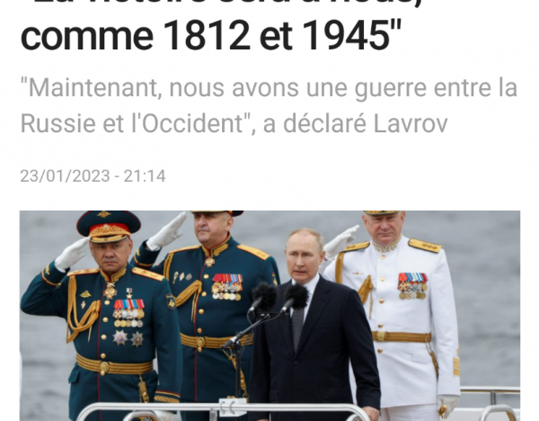 Déclaration de guerre imminente?