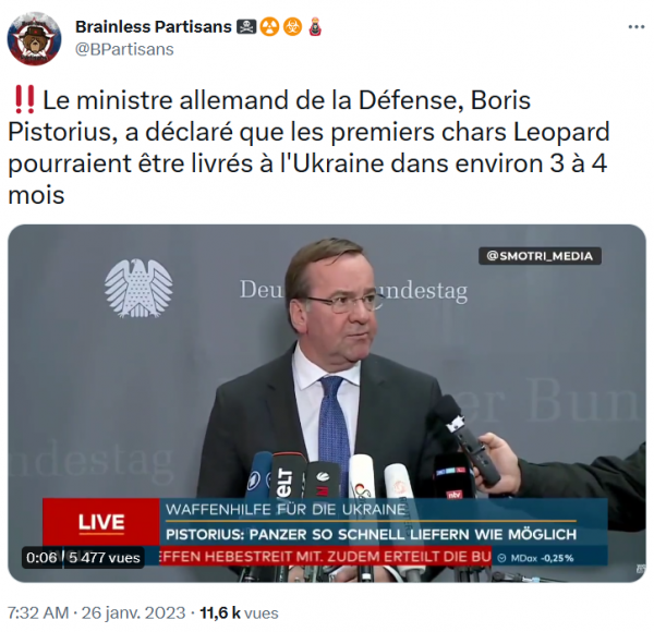 L’Allemagne « en guerre contre la Russie », mais à reculons…