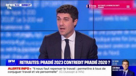 Aurélien Pradié: "Je n'ai jamais dit que j'étais hostile au report de l'âge légal de départ à la retraite"