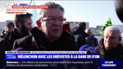 Réforme des retraites: pour Jean-Luc Mélenchon, Emmanuel Macron "doit devenir raisonnable"