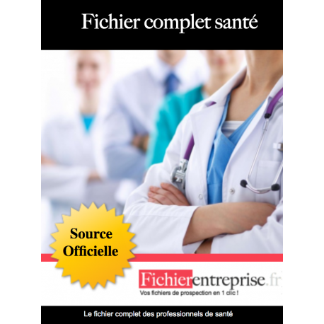 Fichier adresse email complet santé médecine