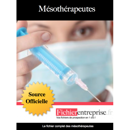 Fichier email des mésothérapeutes