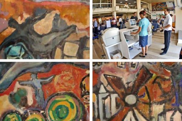Une ancienne fresque murale pourrait faire son grand retour à l'aéroport international