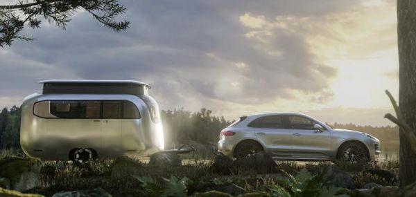 Une caravane futuriste signée Porsche et Airstream