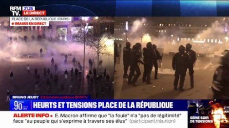 Retraites: Emmanuel Macron affirme que "la foule" n'a "pas de légitimité" face "au peuple qui s'exprime à travers ses élus", rapporte un participant à la réunion à l'Élysée