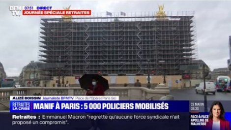 Manifestations contre la réforme des retraites: 5000 policiers mobilisés à Paris