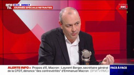 Laurent Berger: "Emmanuel Macron n'a pas parlé aux salariés et à ceux qui se mobilisent" lors de son intervention