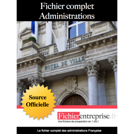 Fichier email complet des administrations Française