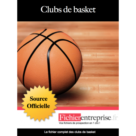 Fichier email clubs de basket