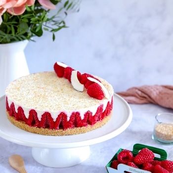 Cheesecake framboise coco {vegan}