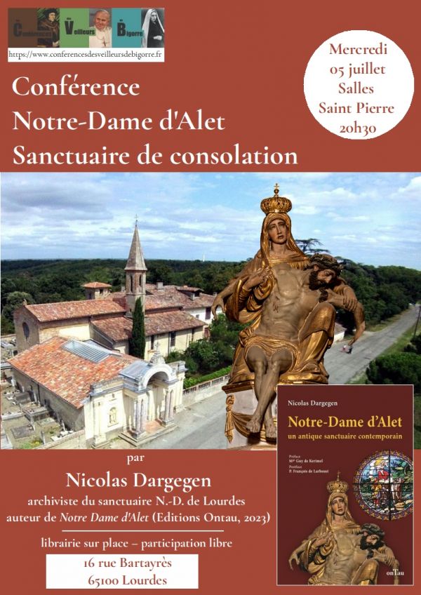 Lourdes (65) : conférence le 5 juillet sur les apparitions mariales du sanctuaire d’Alet