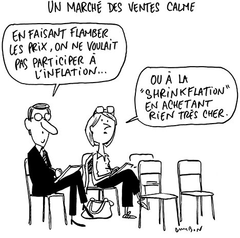 Un marché des ventes calme