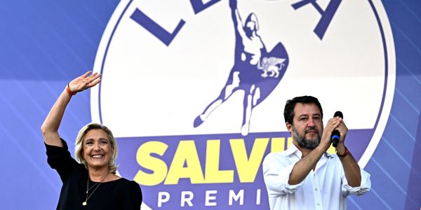 Matteo Salvini et Marine Le Pen en chœur contre l'Europe et la «submersion migratoire»