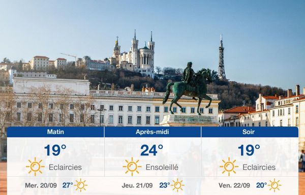 Météo Lyon: prévisions du mardi 19 septembre 2023