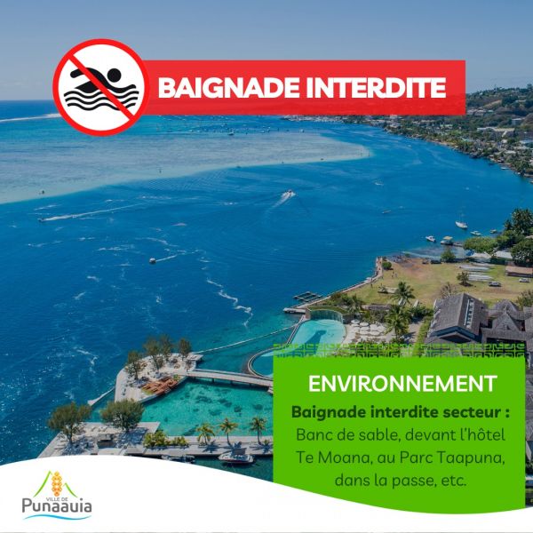 Punaauia : la baignade interdite dans le lagon de Taapuna