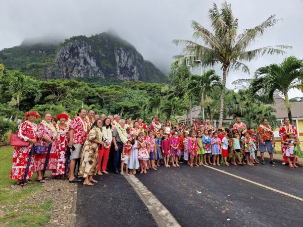 Bora Bora inaugure son premier giratoire