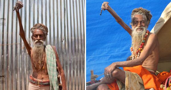 Cet homme tient son bras en l’air depuis près de 50 ans, mais pourquoi le fait-il ?